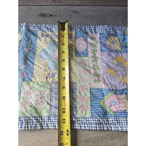 Vintage 1990s Blossoms & Blooms Easter Table Runner Flowers Spring 34" X 12" - Picture 10 of 10